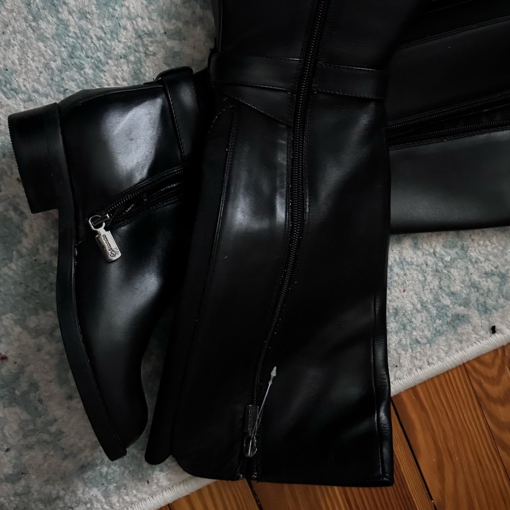 Blondo Leather Knee-High Boots - Picture 5 of 5